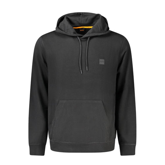 Felpa con cappuccio da uomo Hugo Boss Black in cotone