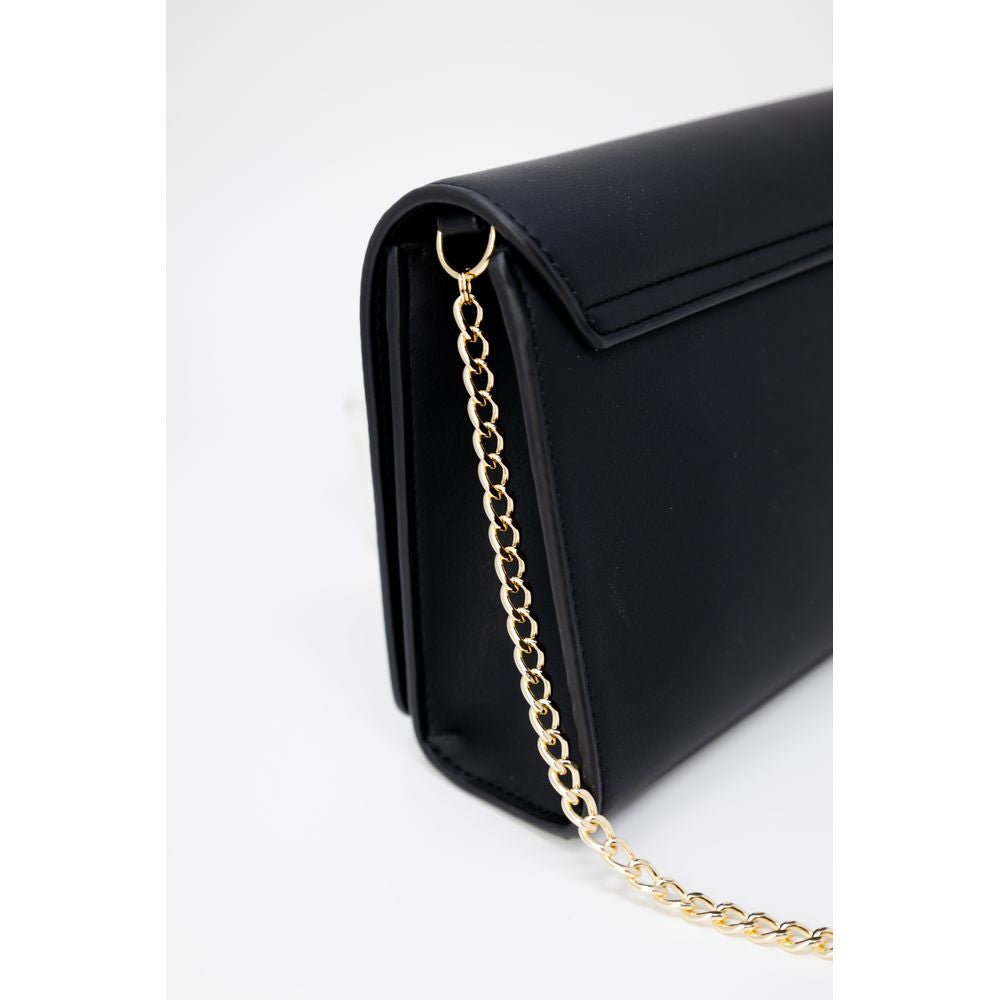 Borsa a mano nera in polietilene Love Moschino