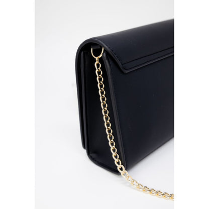 Borsa a mano nera in polietilene Love Moschino