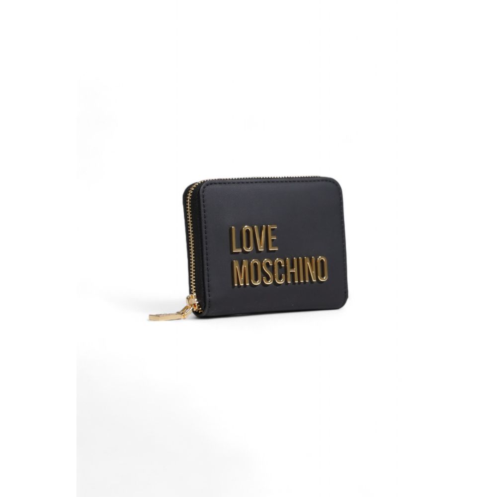 Portefeuille Love Moschino en polyéthylène noir