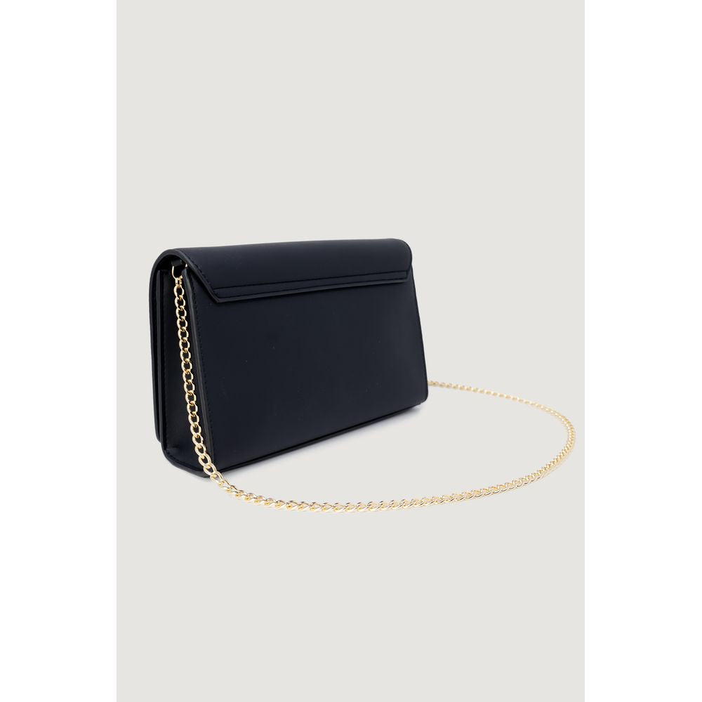 Borsa a mano nera in polietilene Love Moschino