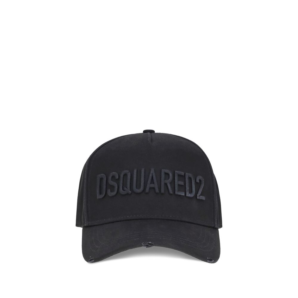 Berretto in Cotone Nero Dsquared² (Cappello da Baseball)