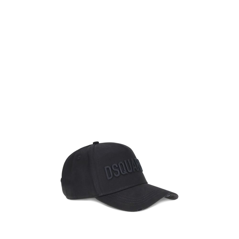 Berretto in Cotone Nero Dsquared² (Cappello da Baseball)