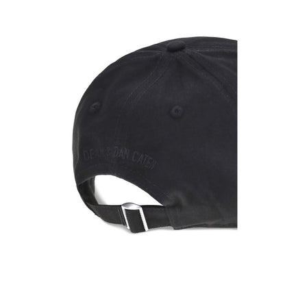 Berretto in Cotone Nero Dsquared² (Cappello da Baseball)
