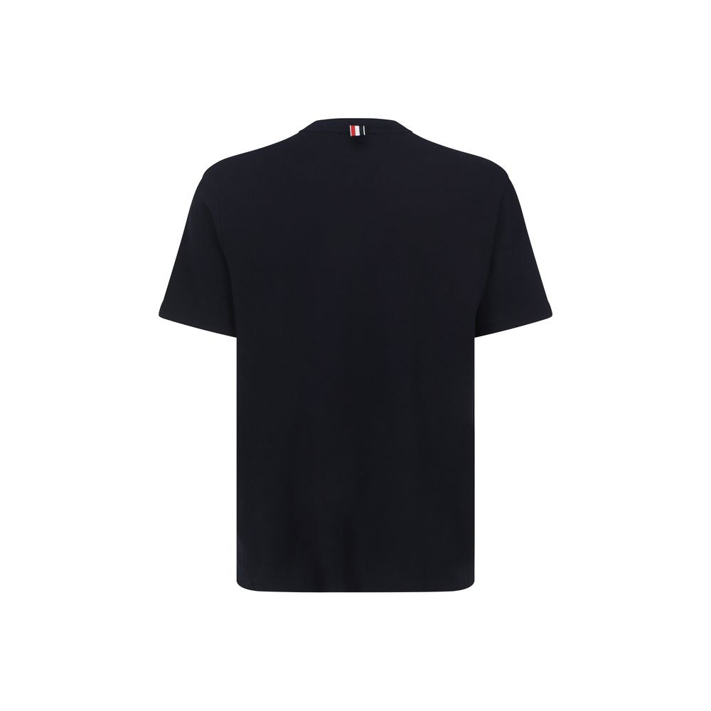 T-shirt Thom Browne in cotone blu