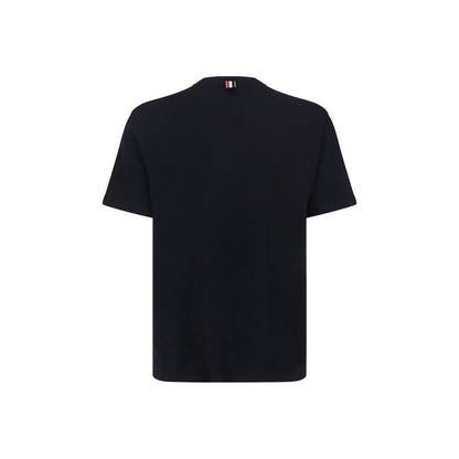 T-shirt Thom Browne in cotone blu