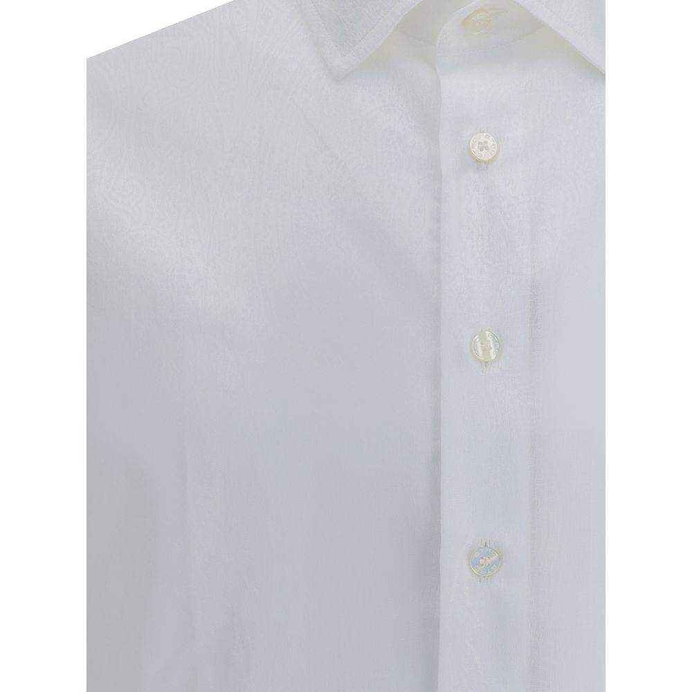 Chemise en coton blanc Etro