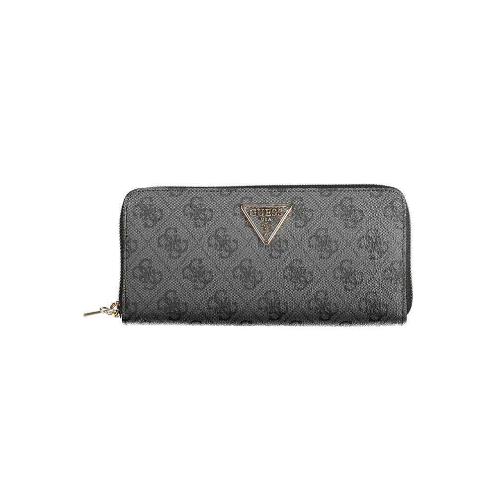 Portefeuille femme Guess Jeans en polyuréthane noir