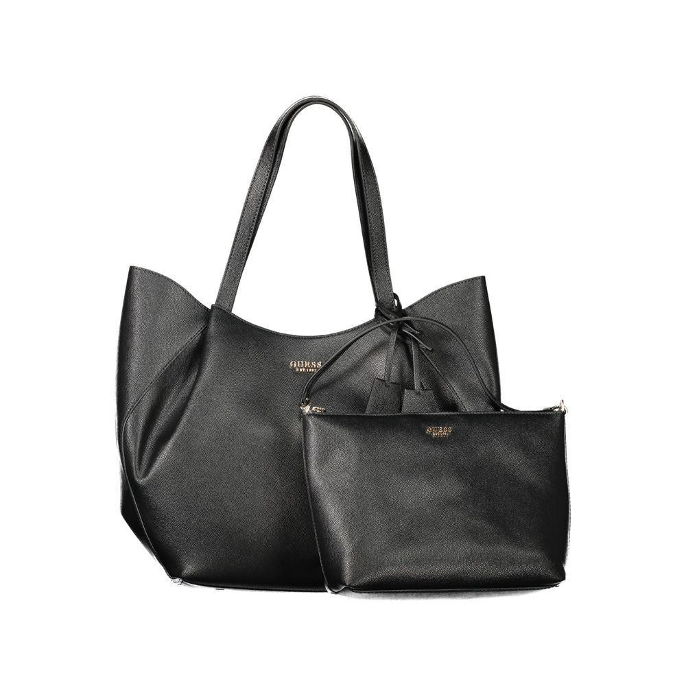 Borsa a mano da donna Guess Jeans Nero Poliuretano