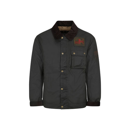 Barbour International Cappotto Bicolore in Cotone