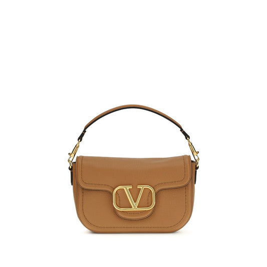 Borsa a tracolla Valentino Garavani Bos Taurus in pelle di vitello beige