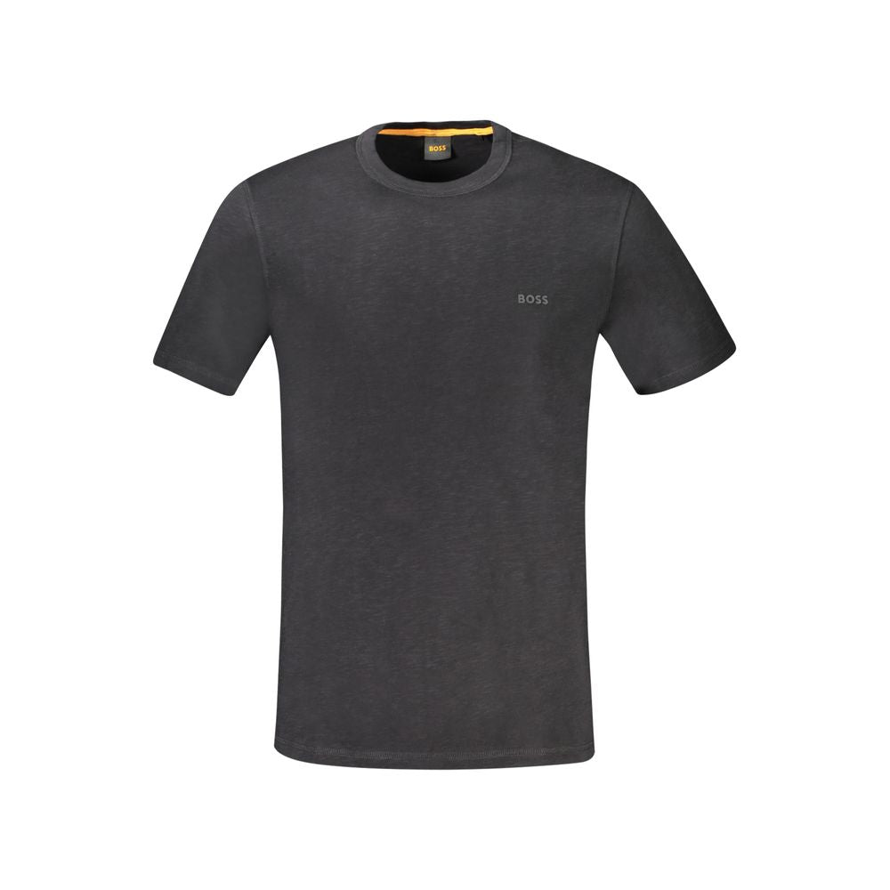 T-shirt da uomo in cotone nero Hugo Boss