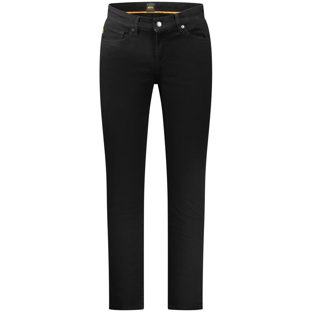 Jeans da uomo Hugo Boss in cotone nero