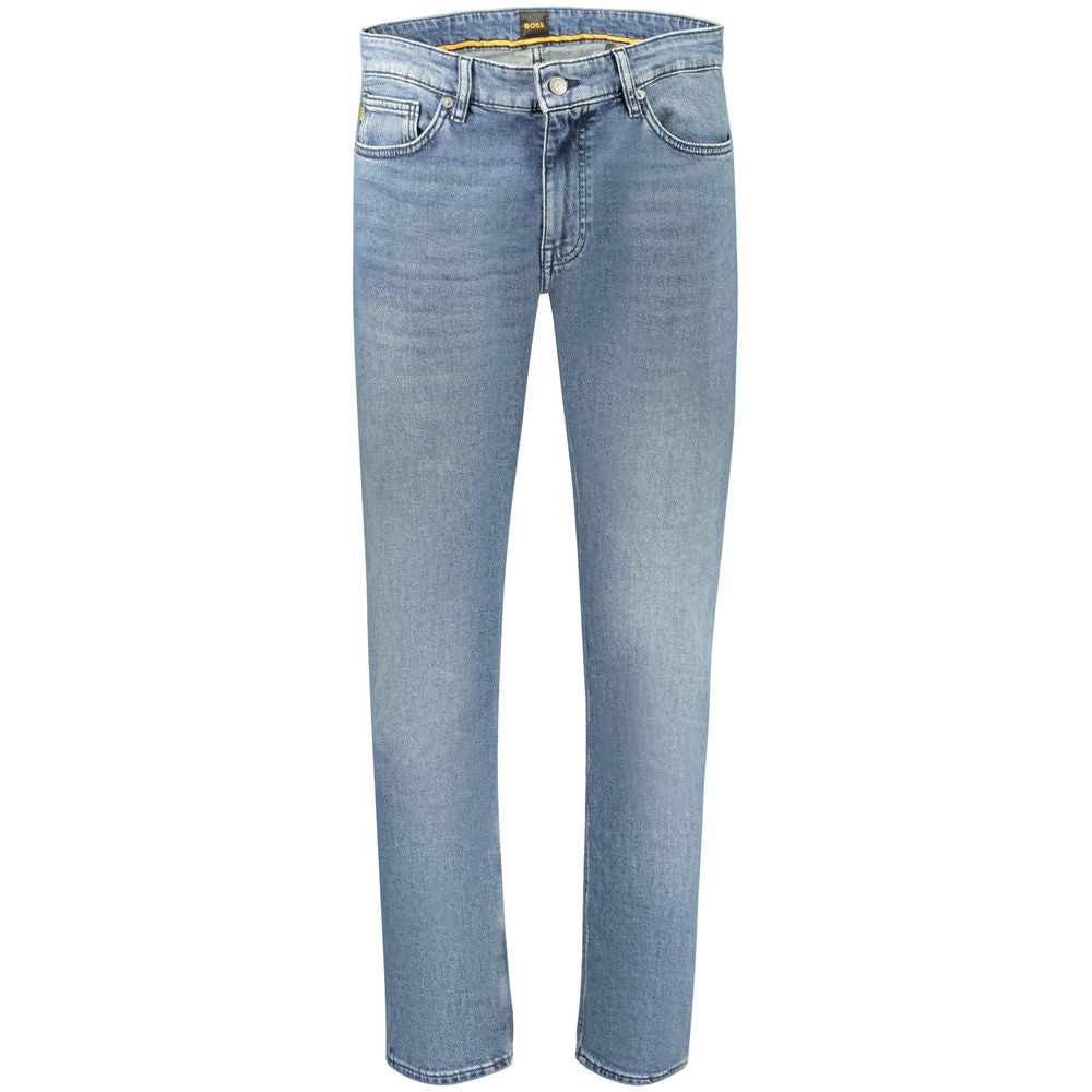 Hugo Boss Blu Jeans Slim da Uomo in Cotone