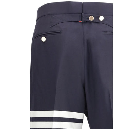 Pantaloni Thom Browne in lana blu Oves Aries