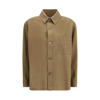 Giacca Saint Laurent in denim di cotone bicolore
