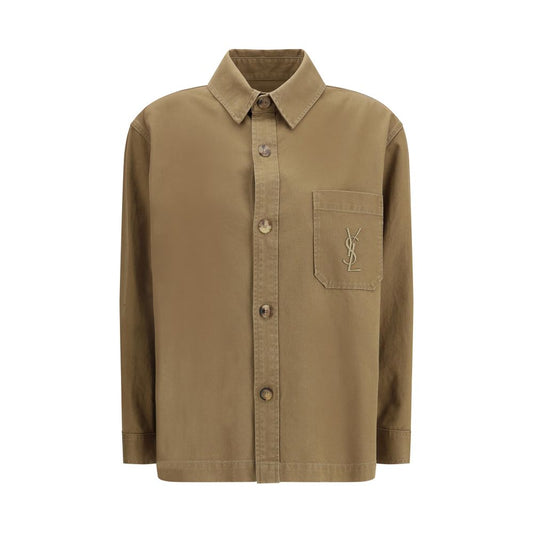 Giacca Saint Laurent in denim di cotone bicolore