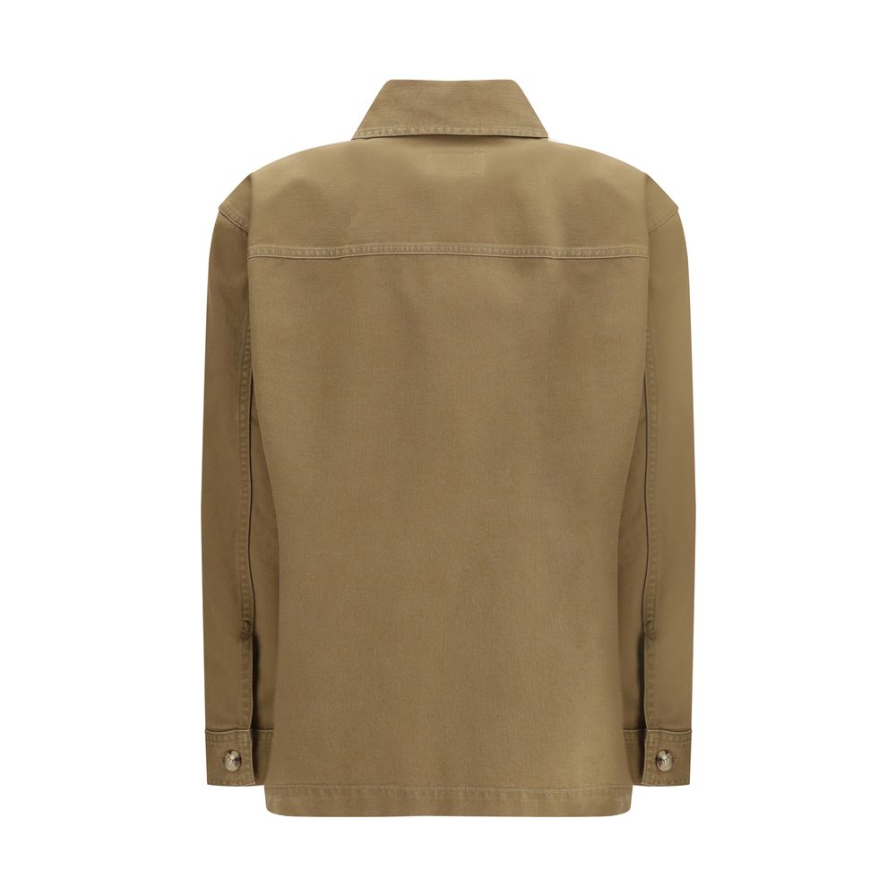 Giacca Saint Laurent in denim di cotone bicolore