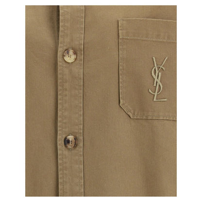 Giacca Saint Laurent in denim di cotone bicolore