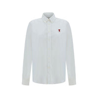 Camicia Elegante Ami Paris in Cotone Bianco