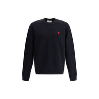 Ami Paris Black Cotton Sweatshirt