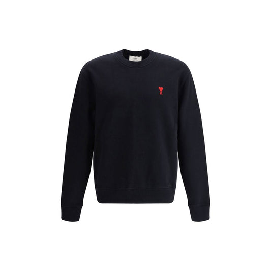 Felpa Ami Paris in cotone nero