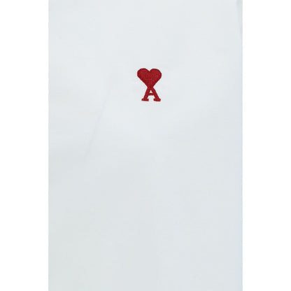 Camicia Elegante Ami Paris in Cotone Bianco