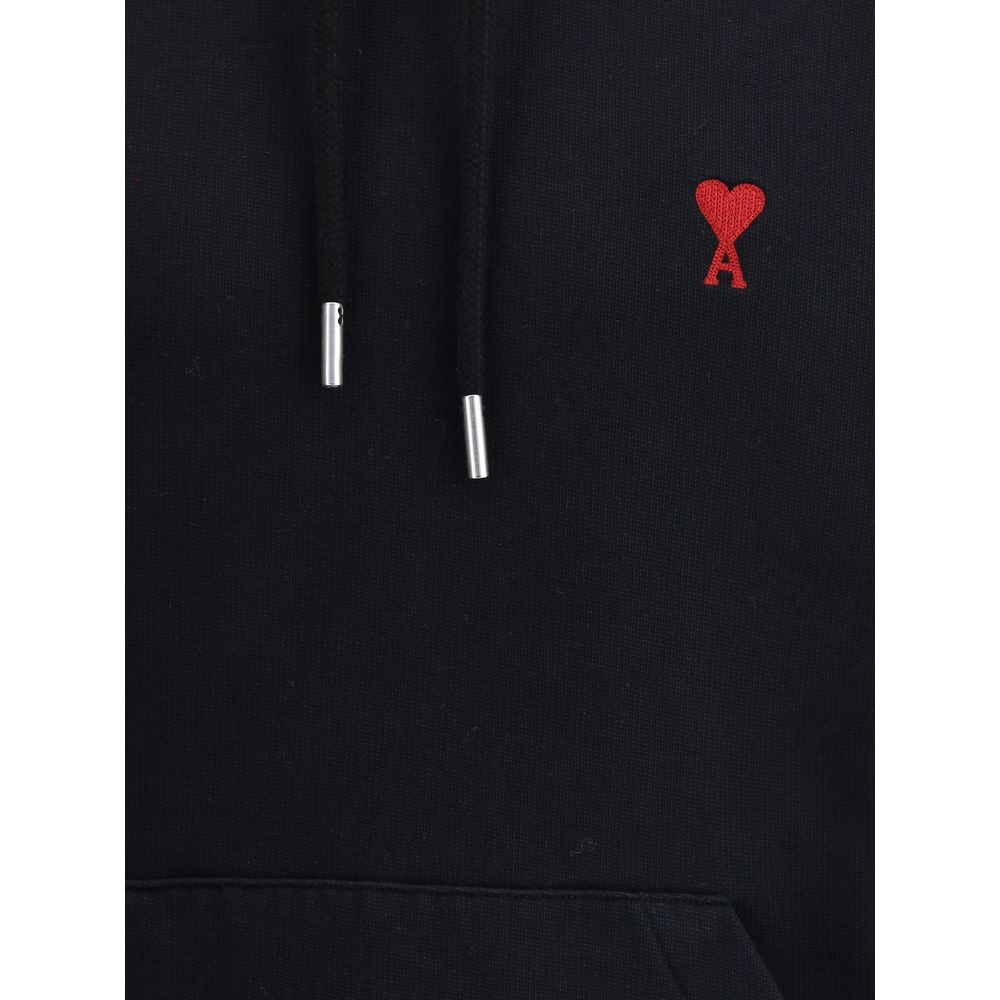 Ami Paris Black Cotton Sweatshirt