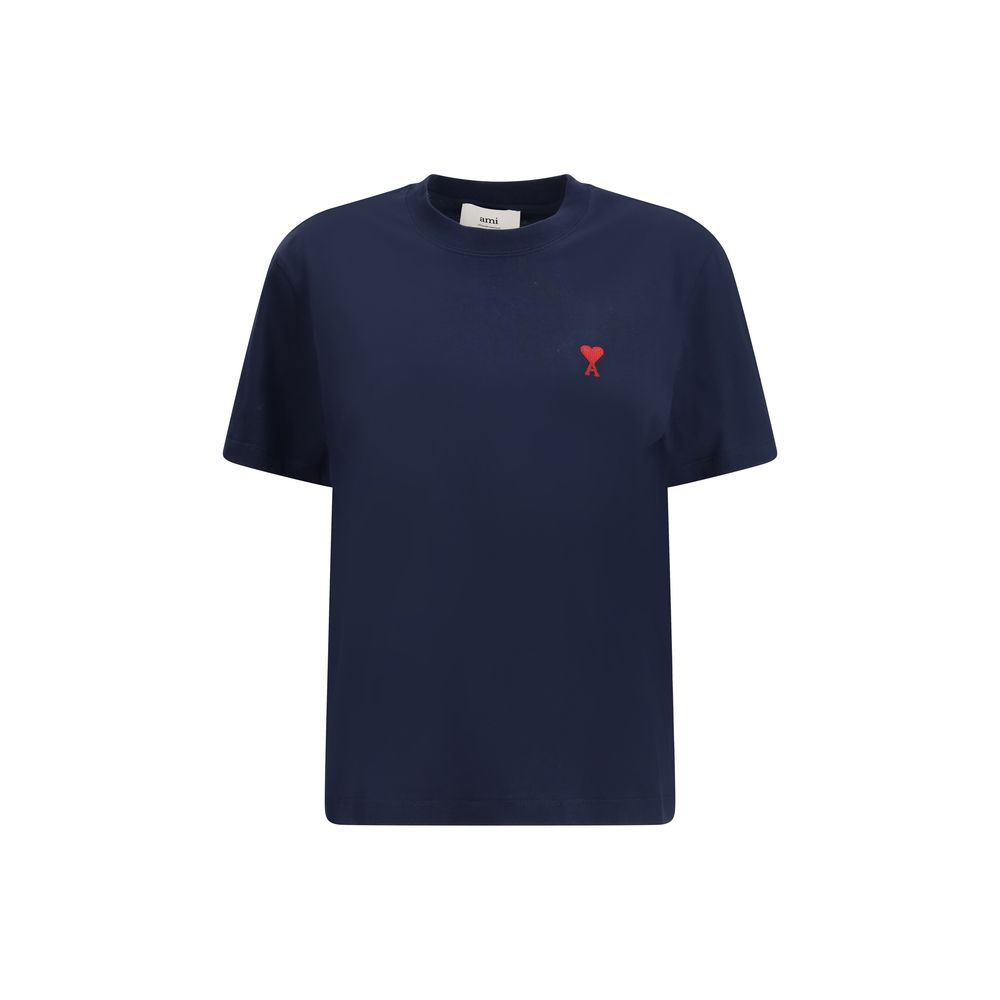 T-shirt Ami Paris in cotone blu