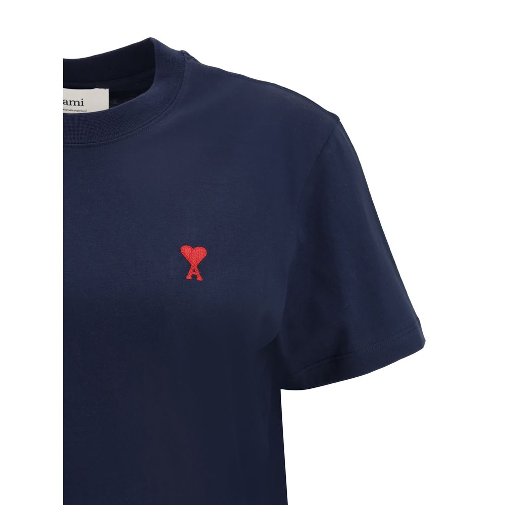 T-shirt Ami Paris in cotone blu