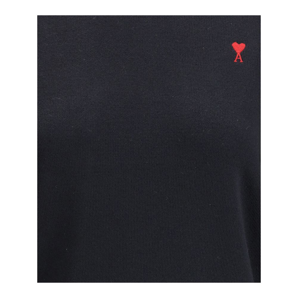 Ami Paris Sweat-shirt Oves Aries en Laine Noire