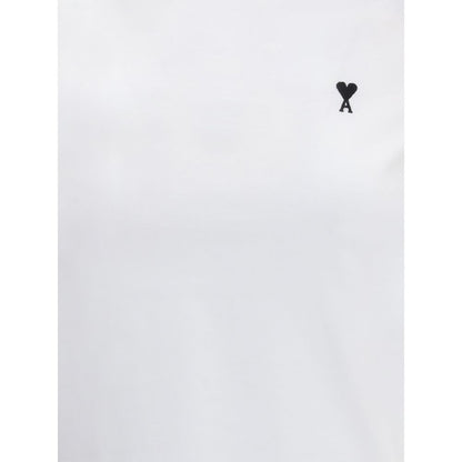 T-shirt Ami Paris in cotone bianco