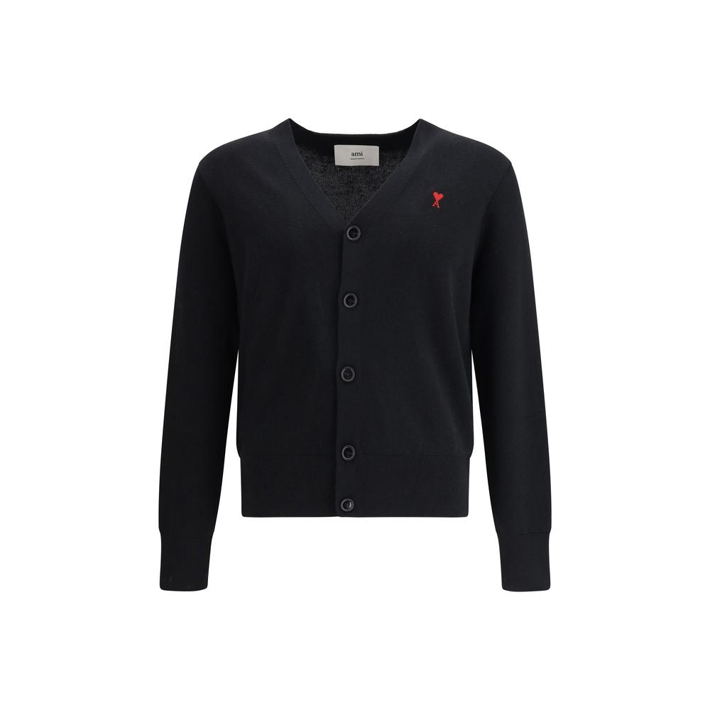 Cardigan Ami Paris noir en laine Oves Aries