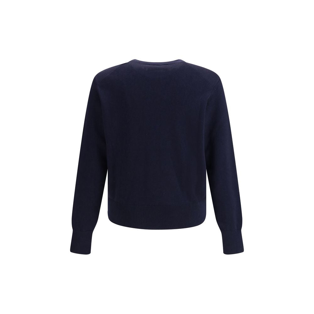 Ami Paris Blue Cotton Sweatshirt