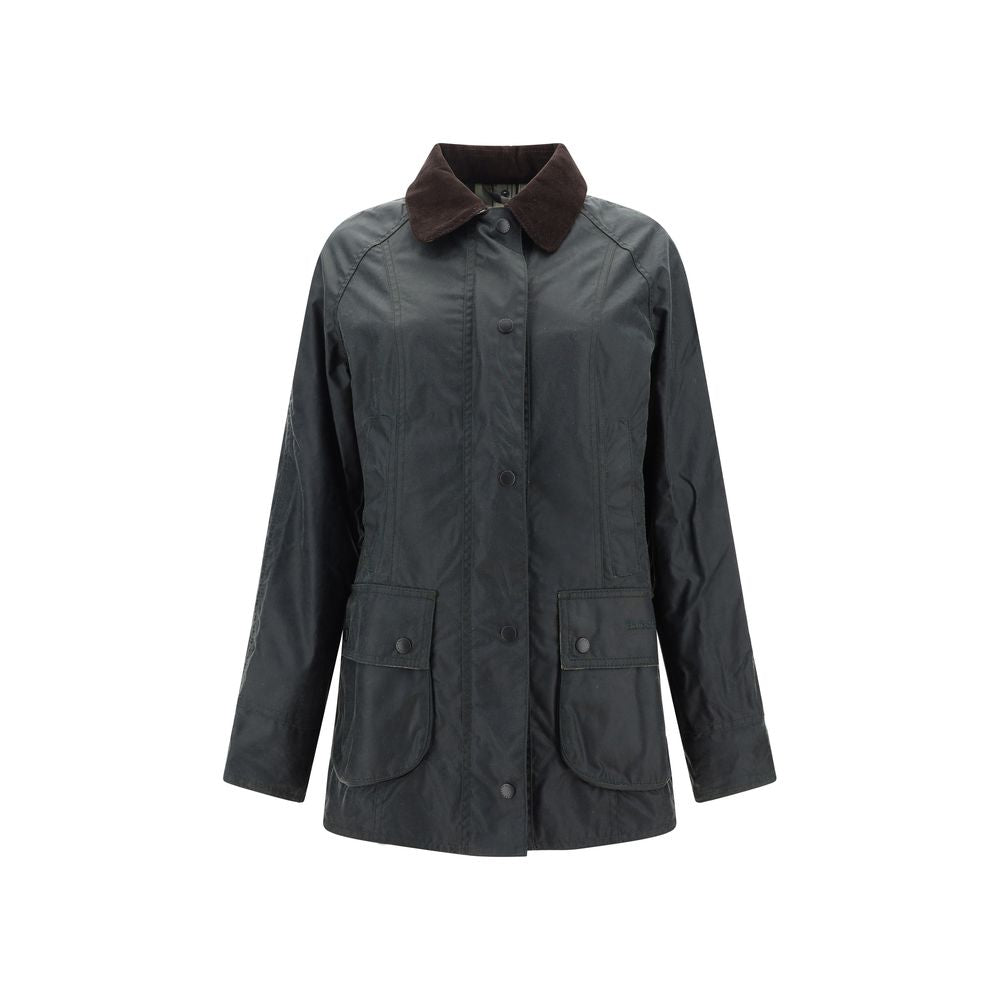 Veste longue en coton bicolore Barbour