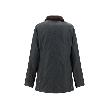 Giacca Barbour lunga in cotone bicolore
