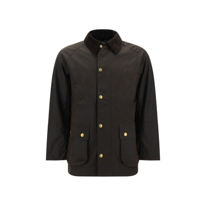 Giacca lunga Barbour bicolore in cotone