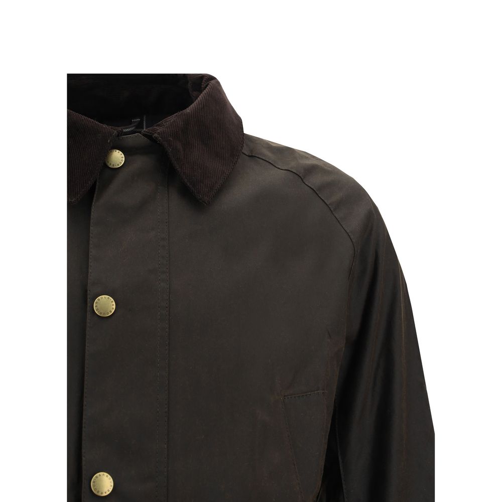 Giacca lunga Barbour bicolore in cotone