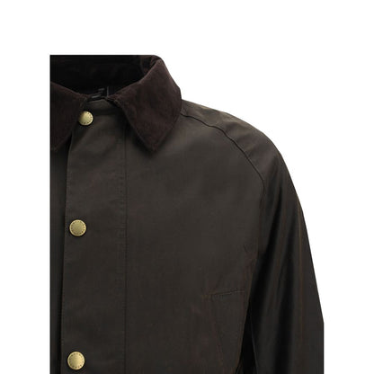 Giacca lunga Barbour bicolore in cotone