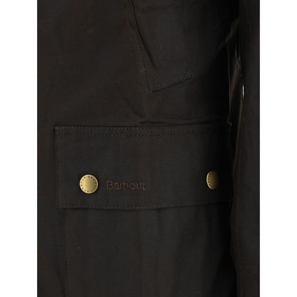Giacca lunga Barbour bicolore in cotone