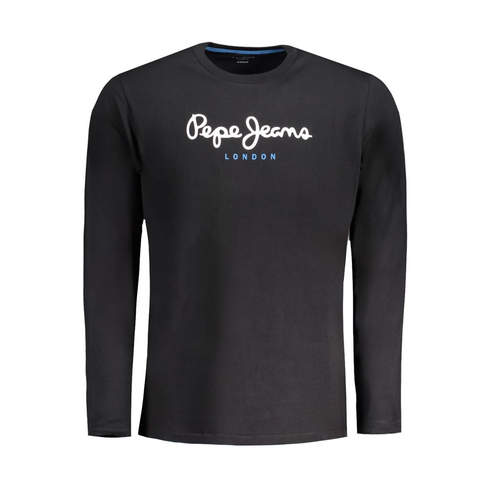 T-shirt noir en coton pour homme Pepe Jeans
