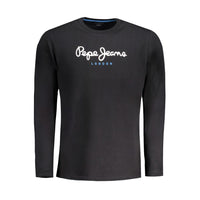 T-shirt noir en coton pour homme Pepe Jeans