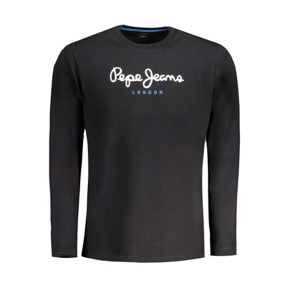 T-shirt noir en coton pour homme Pepe Jeans