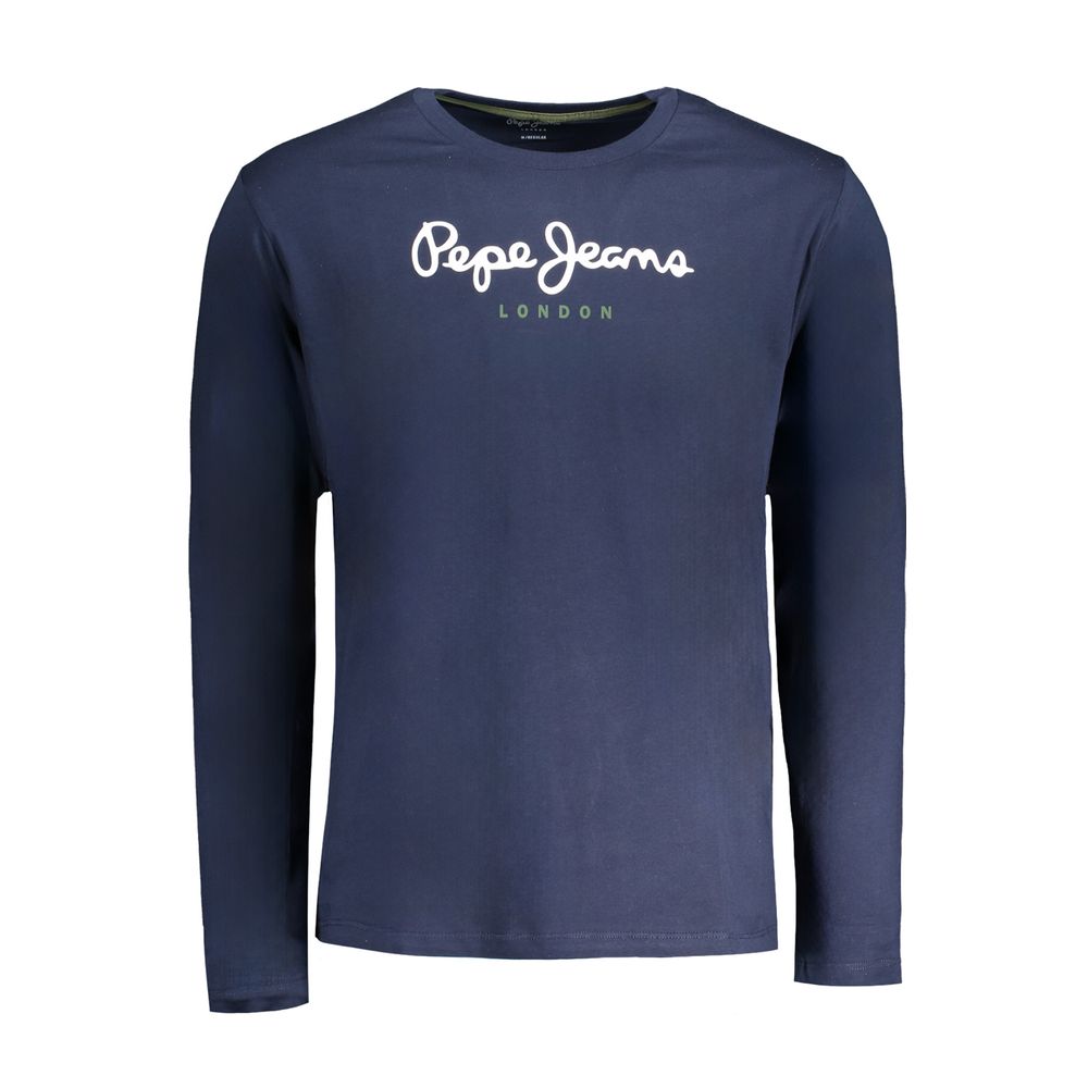 T-shirt homme en coton bleu Pepe Jeans