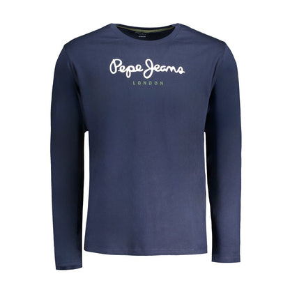 T-shirt homme en coton bleu Pepe Jeans
