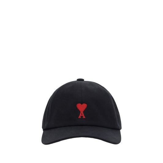 Cappellino Ami Paris nero in cotone (modello baseball)