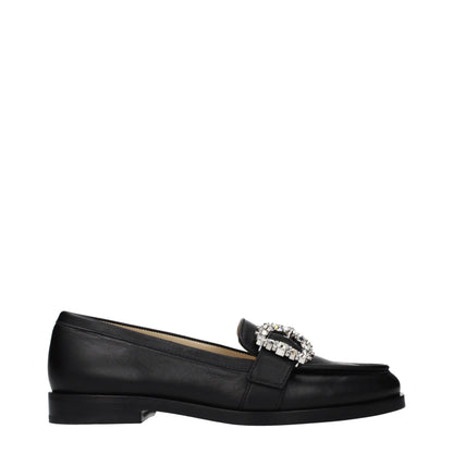 Mocassini slip-on Jimmy Choo in pelle nera