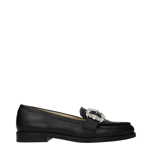 Mocassini slip-on Jimmy Choo in pelle nera