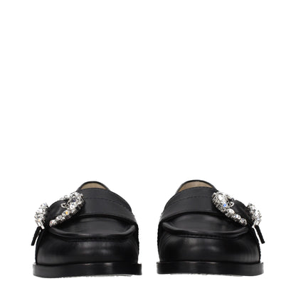 Mocassini slip-on Jimmy Choo in pelle nera