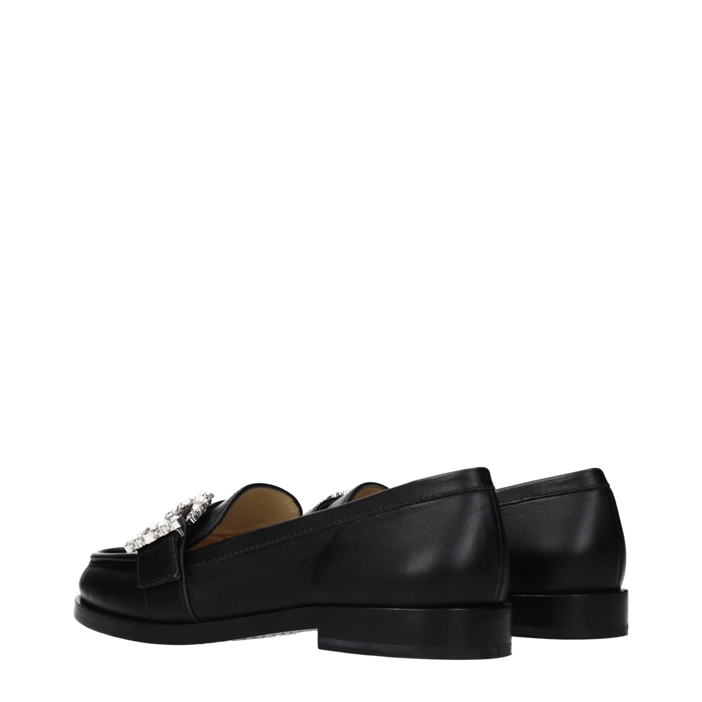 Mocassini slip-on Jimmy Choo in pelle nera
